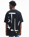 Just Cavalli T-Shirt Maxi Side Logo Black