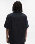 Givenchy Shirt Short Sleeve Logo Dark Blue