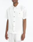 Casablanca Shirt Mesh Collar Ss White