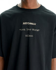 Just Cavalli T-Shirt Flames Black