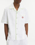 Casablanca Shirt Towelling Monogram White
