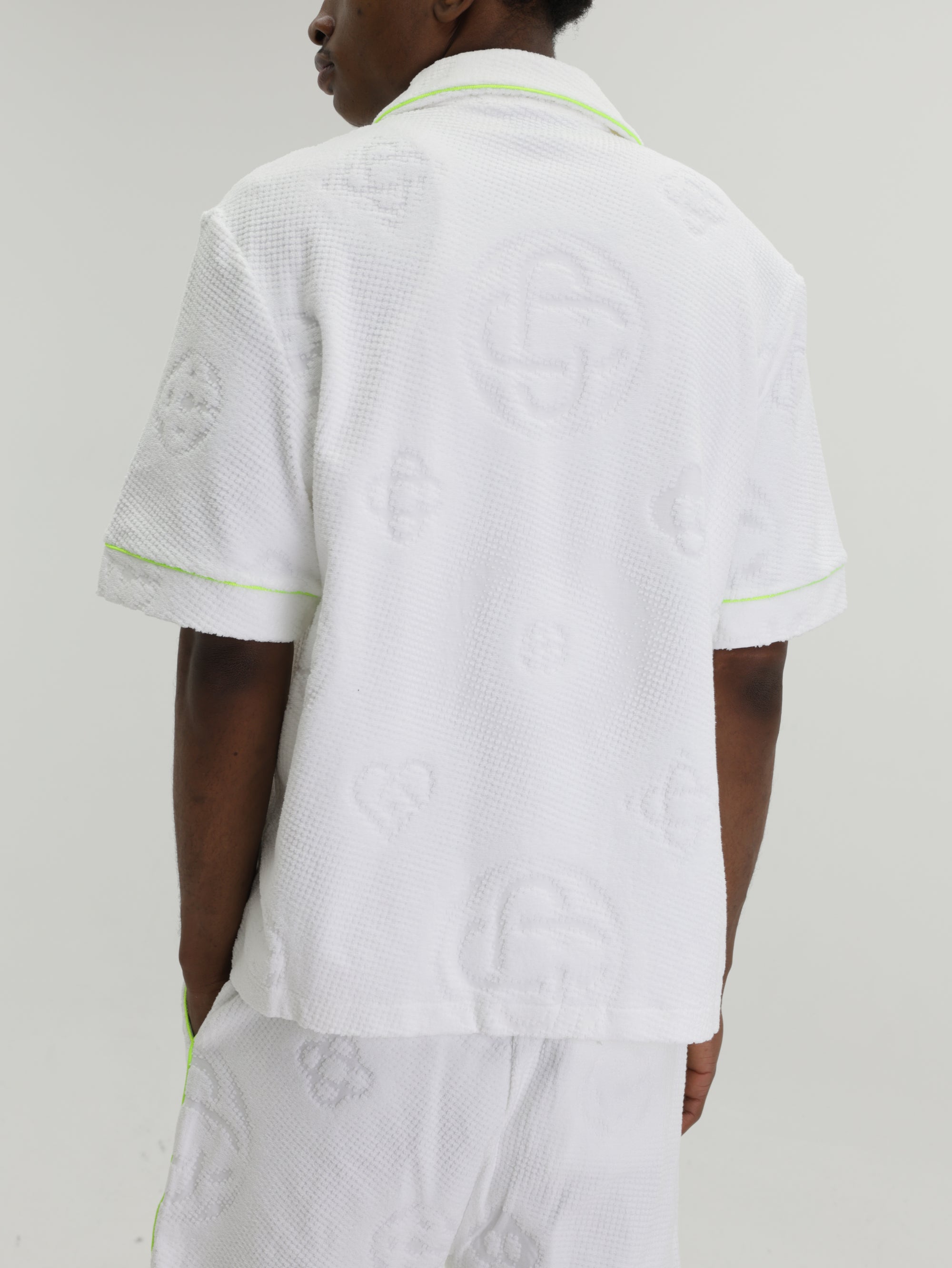 Casablanca Shirt Towelling Monogram White