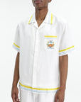 Casablanca Shirt Cuban Collar White