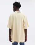 Just Cavalli T-Shirt Palm Neck Logo Cream
