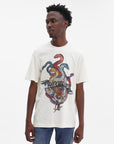 Just Cavalli T-Shirt Snake Heart White-Multi