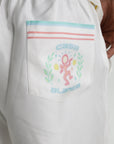 Casablanca Shorts Dance Joy Silk White