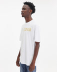 Just Cavalli T-Shirt Logo Gold Mat White