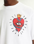 Just Cavalli T-Shirt Small Heart Tattoo White