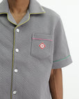 Casablanca Shirt Monogram Embossed  Grey