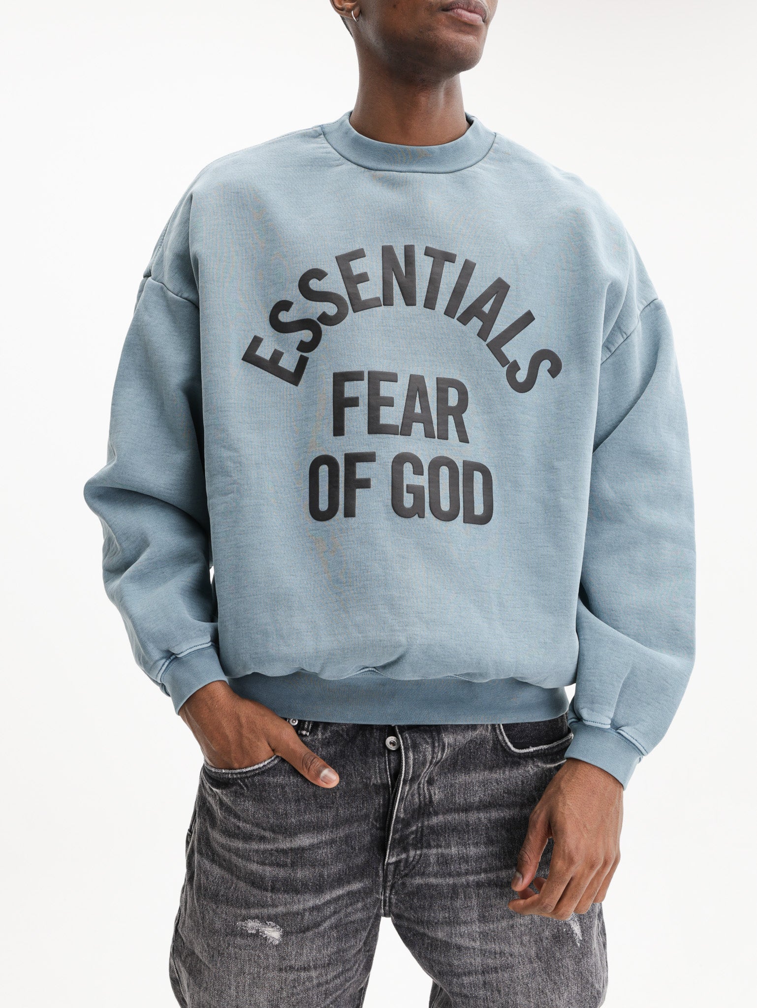 Fear Of God Sweater Essentials Campus 90'S Faded Coastal