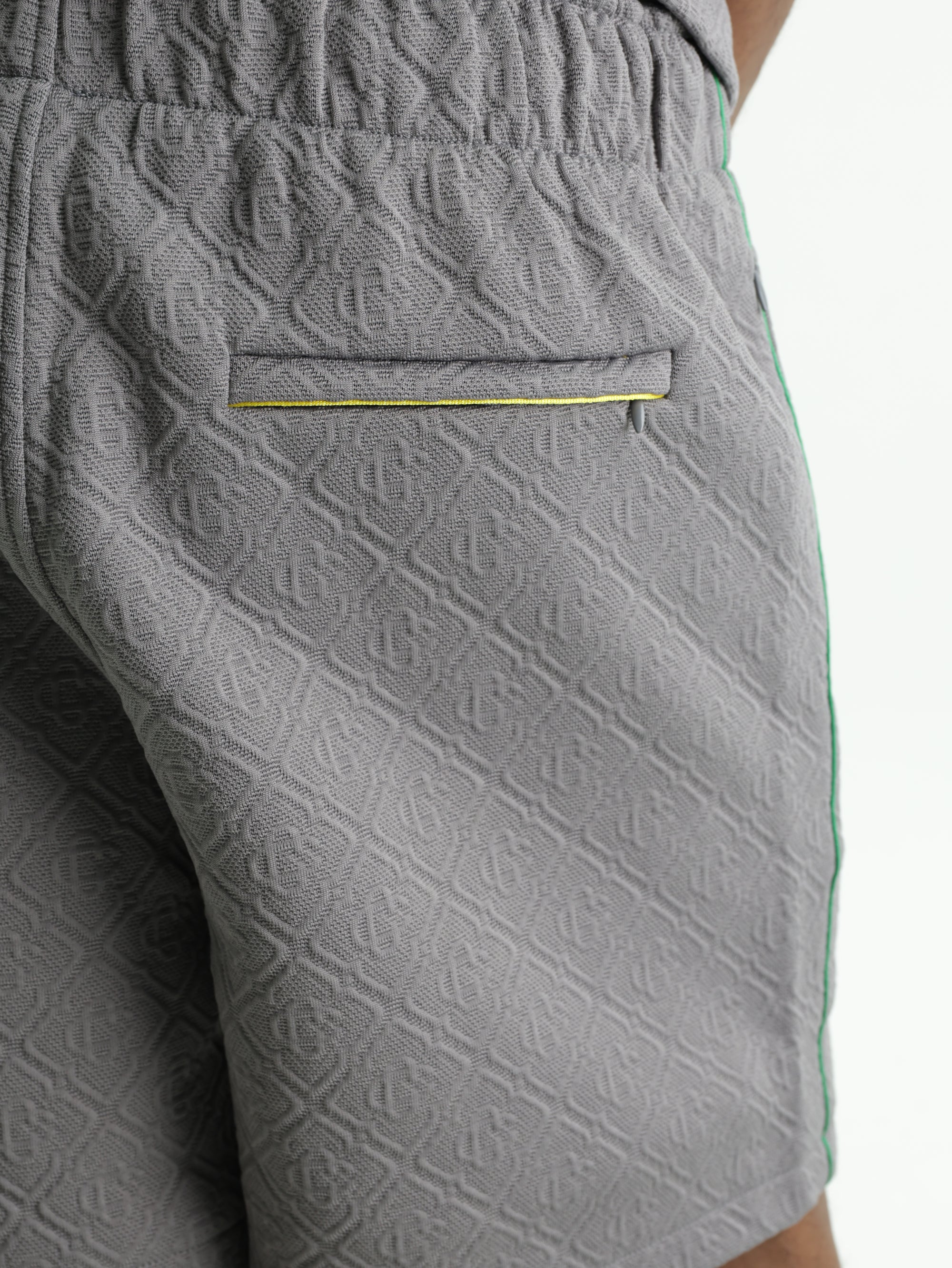 Casablanca Shorts Monogram Embossed  Grey