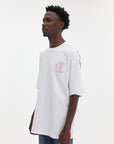 Just Cavalli T-Shirt Maxi Logo Leo White