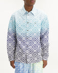 Casablanca Shirt Monogram Gradient Ls Blue