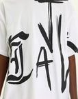 Just Cavalli T-Shirt Maxi Side Logo White