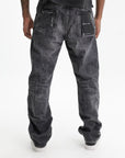 Purple Jeans Worn Stone Wash Grey
