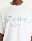 Just Cavalli T-Shirt Embroidery Logo White