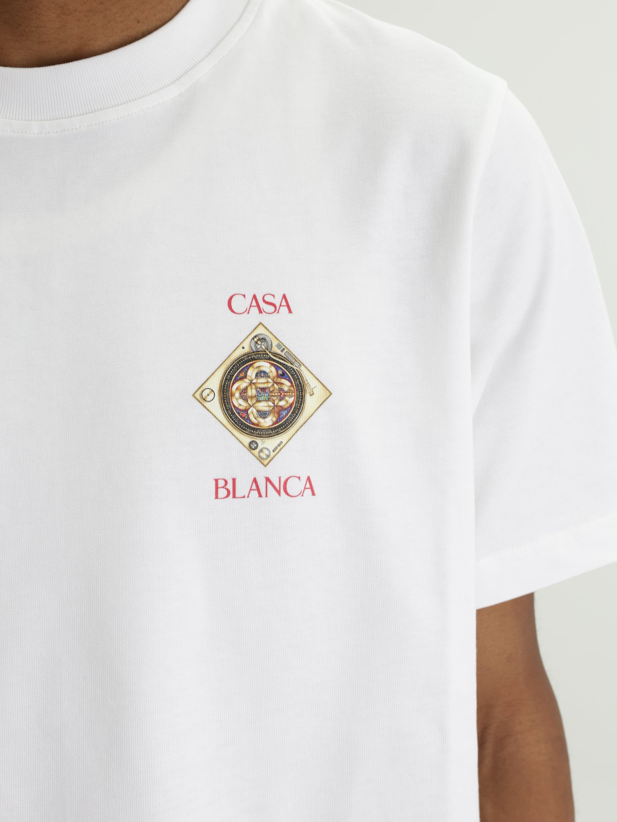 Casablanca T-Shirt Small L Logo Print White