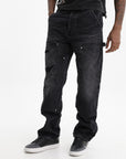 Purple Jeans Relaxed Carpenter Black