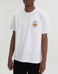 Casablanca T-Shirt Flower Court Icon White