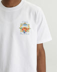Casablanca T-Shirt Flower Court Icon White