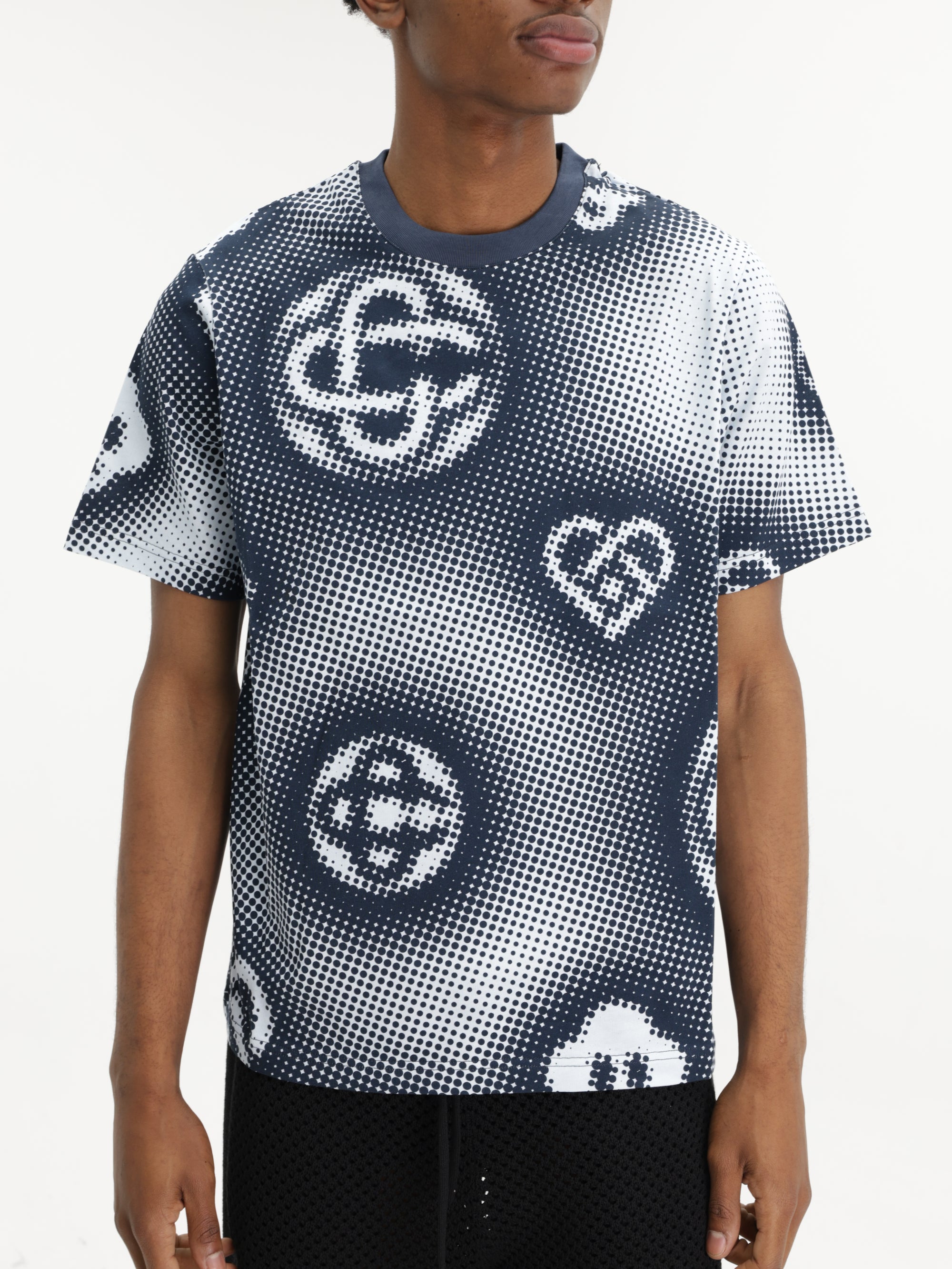 Casablanca T-Shirt Halftone Icon Printed Black/white
