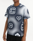 Casablanca T-Shirt Halftone Icon Printed Black/white
