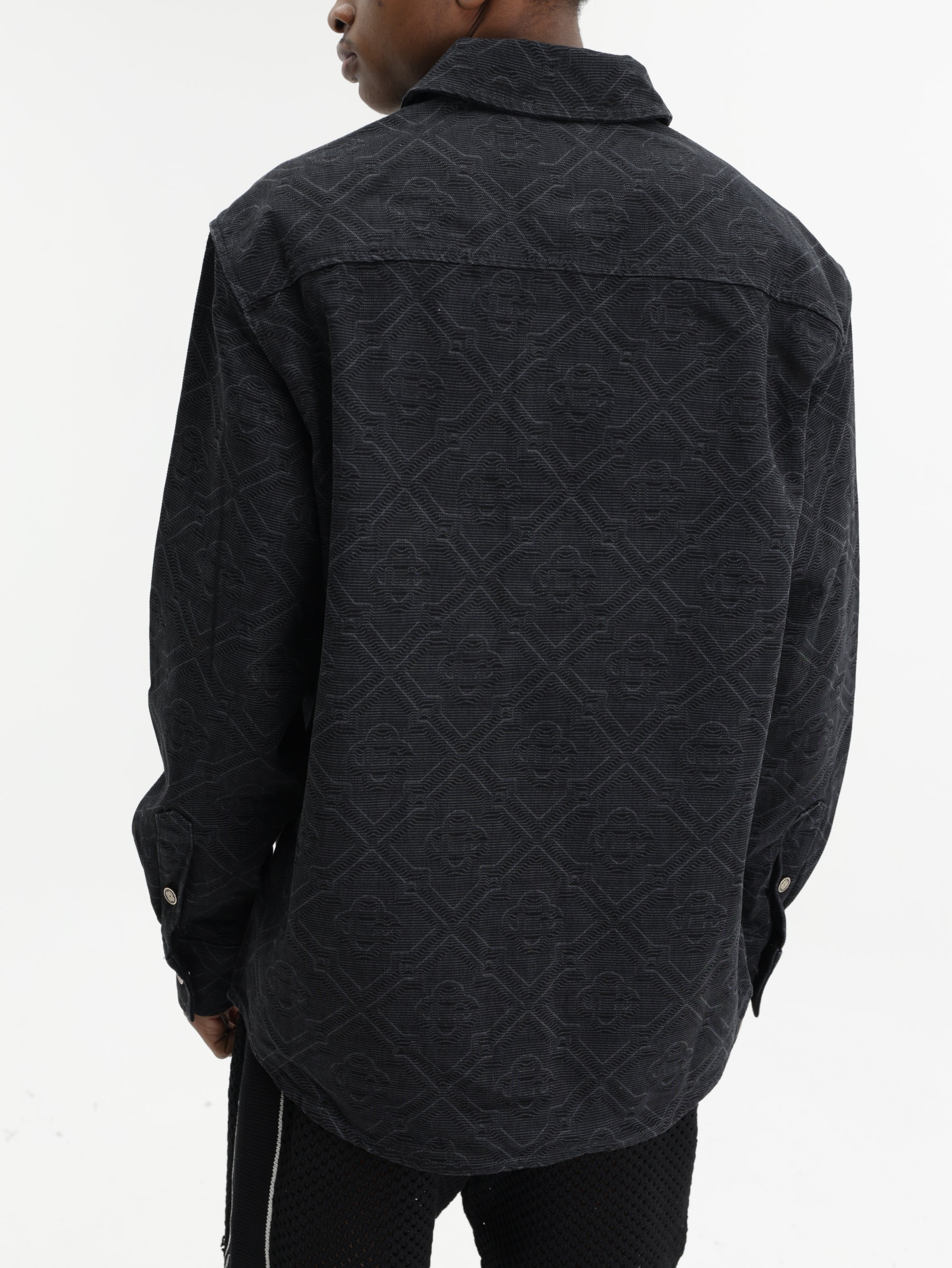 Casablanca Shirt Denim Monogram  Black