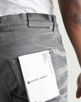 Purple Jeans Faded Side Seam Charcoal