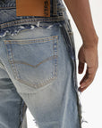 Vetements Jeans Cut-Up Back Denim Mid Blue
