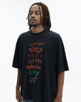 Vetements T-Shirt 7 Sins Washed-Out Black