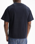 Jil Sander T-Shirt Black Print Crew Navy