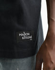 Maison Kitsune T-Shirt Crossword Comfort Black