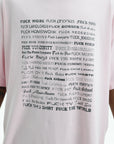 Vetements T-Shirt Fuck Everything Washed-Out Pink