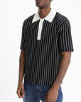 Jil Sander Golfer White Striped Black/white