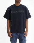 Jil Sander T-Shirt Print Crew Oversized Black