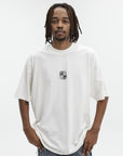 Vetements T-Shirt Biker Cross Logo Vanilla