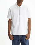 Jil Sander Golfer Ss White Zip White