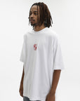 Vetements T-Shirt Double Biker Cross Logo White
