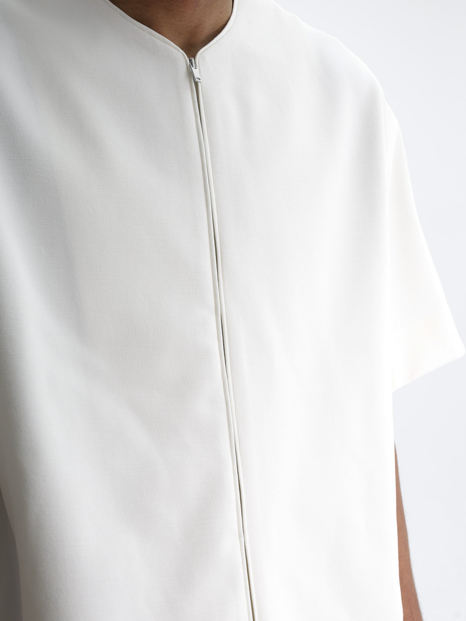Jil Sander T-Shirt Zip Ss V Neck White – AL Capone Premium