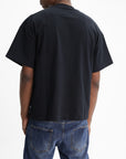 Jil Sander T-Shirt White Print Crew Black