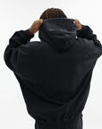 Vetements Jacket Fuck Everything Zip-Up With Hood Washed-Out Black