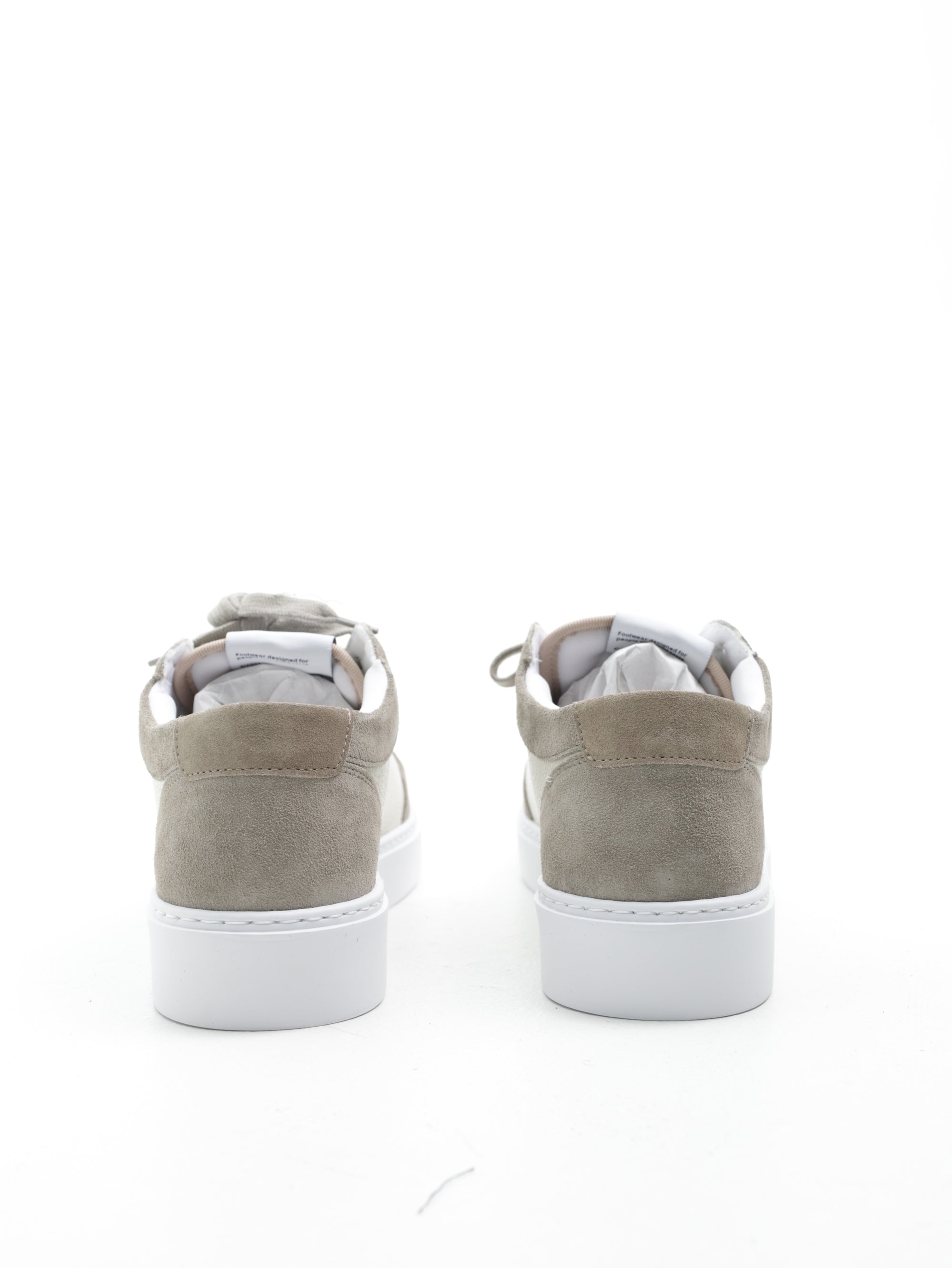 Cleens Sneakers C28 Suede Border White/Light Grey