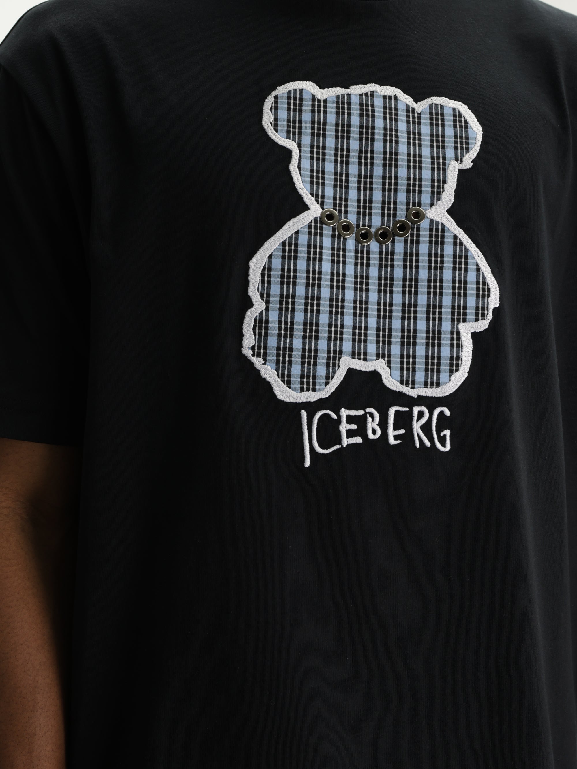 Iceberg T-Shirt Teddy Print Black