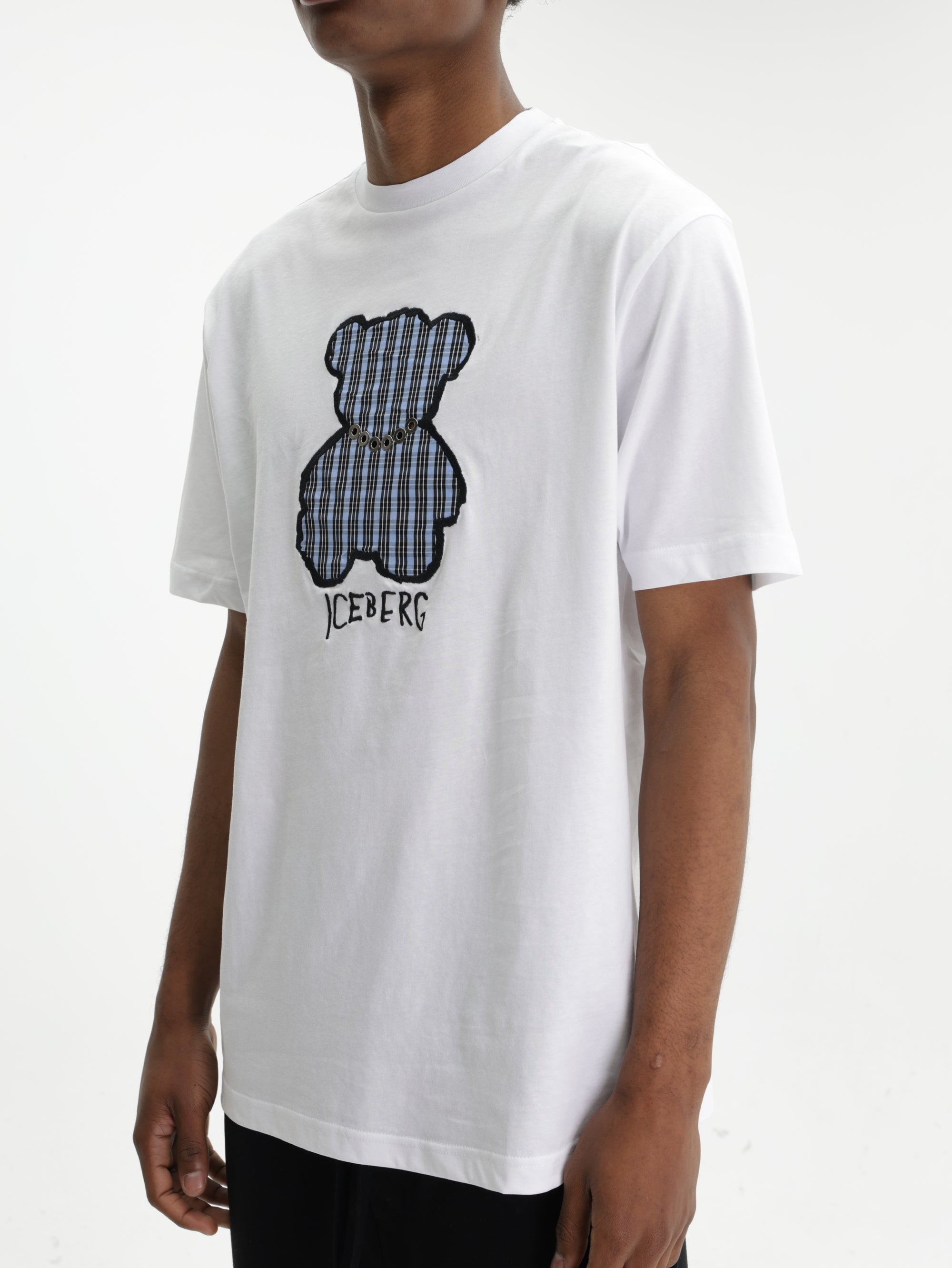 Iceberg T-Shirt Teddy Print White