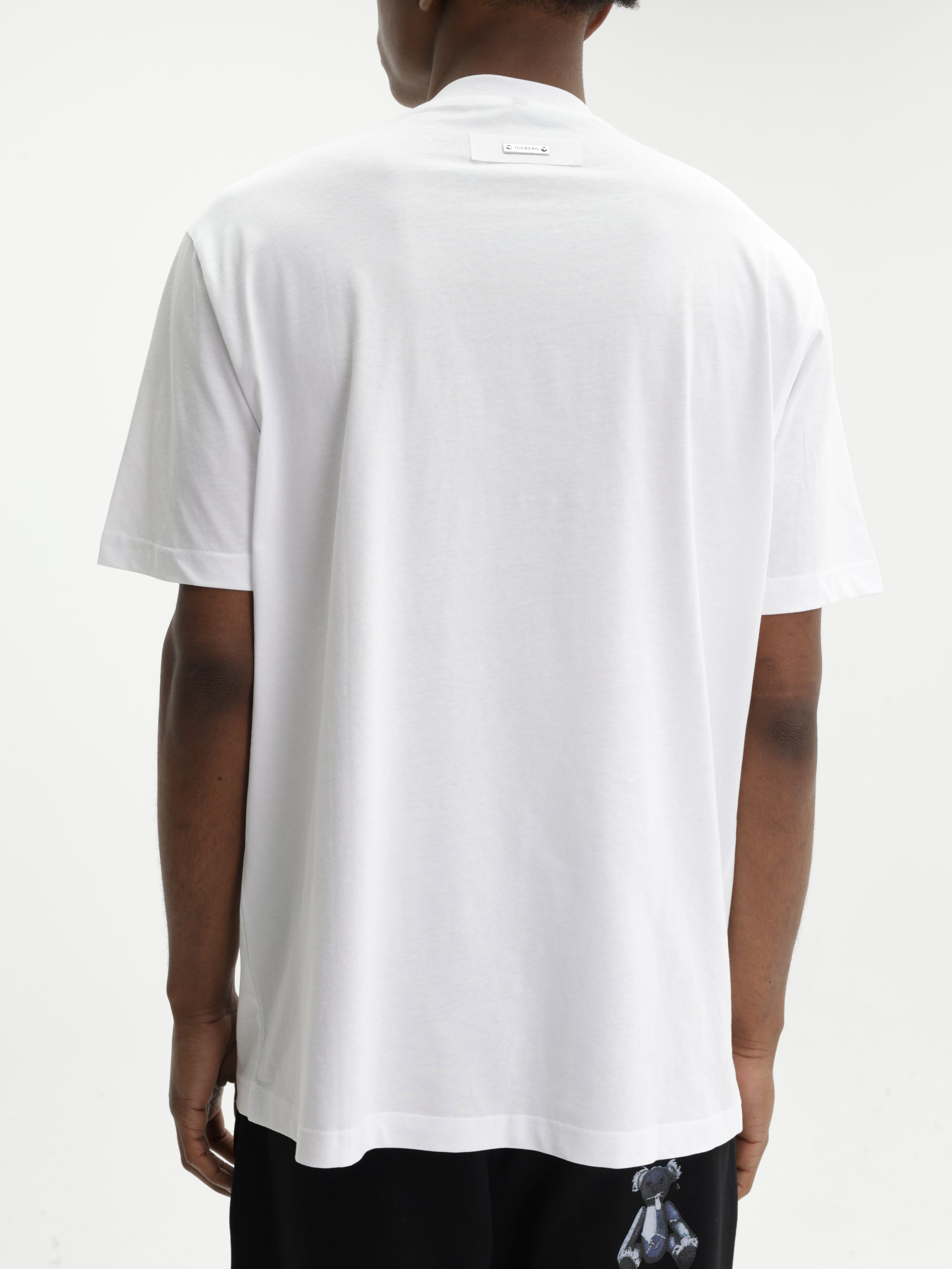 Iceberg T-Shirt Teddy Print White