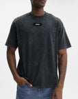 Iceberg T-Shirt Chest Logo Tag Crew Black