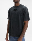 Iceberg T-Shirt Chest Logo Tag Crew Black