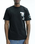 Iceberg T-Shirt Monkey Print Crew Black