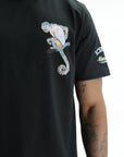 Iceberg T-Shirt Monkey Print Crew Black