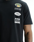 Iceberg Jeans T-Shirt 1986 Ibj Logo Print Black